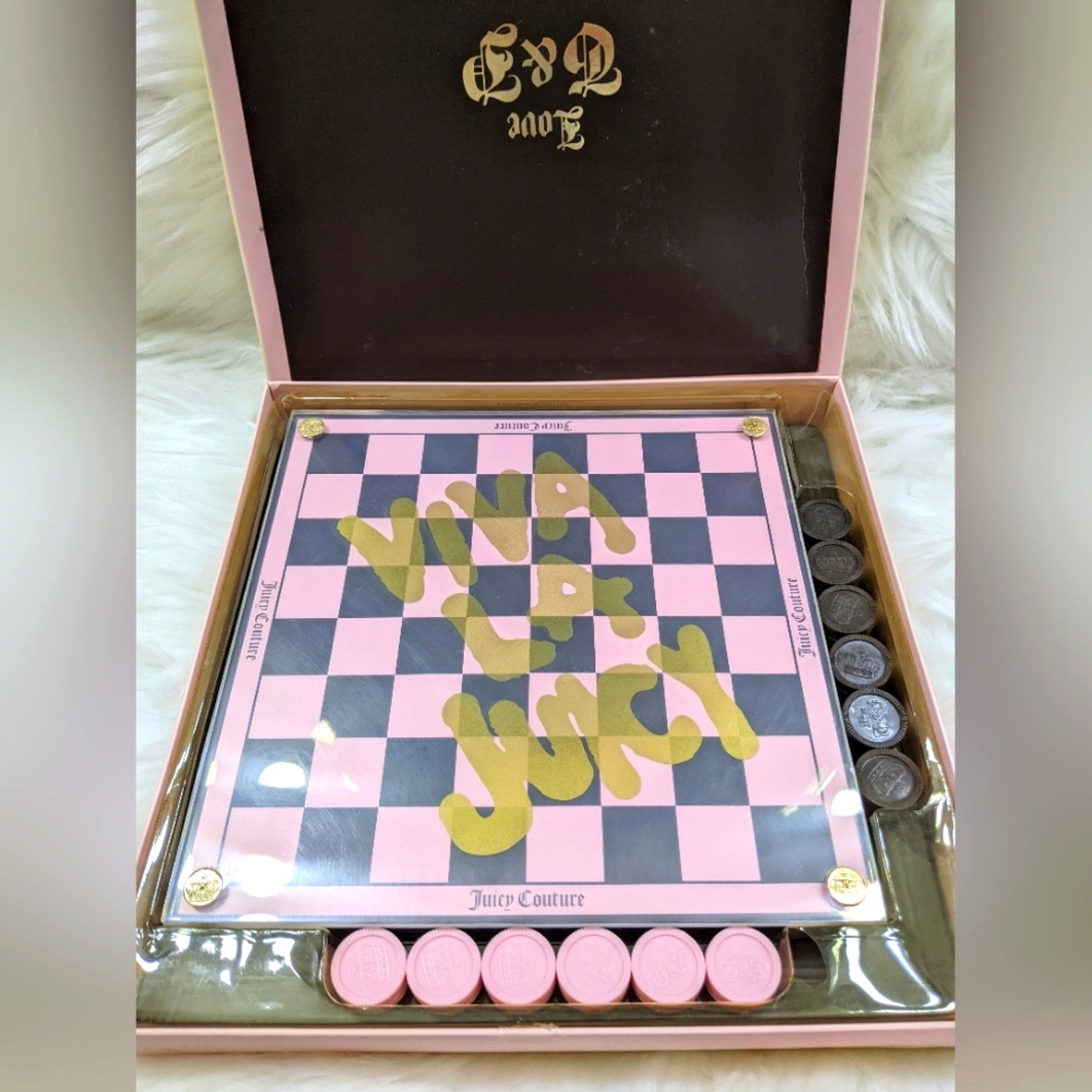Vintage Juicy Couture Checkers Set